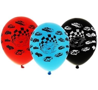 Balon gumowy Premium Samochody 5 szt mix 30mm Godan (GB/PG31)