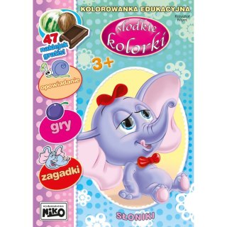 Książeczka edukacyjna Słodkie kolorki. Słoniki Niko