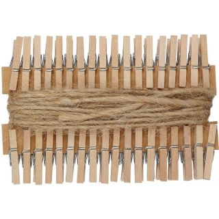 Ozdoba drewniana Craft-Fun Series klamerki ze sznurkiem Titanum (PJ497)