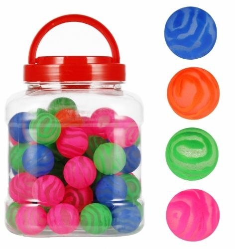 Piłka kauczukowa spirala 3cm, 60szt. Mega Creative (536519)