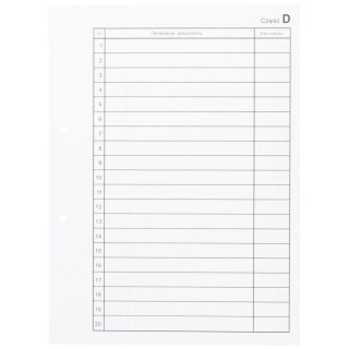 Przekładka alfabetyczna d A4 biała 50k d Warta (339-014)