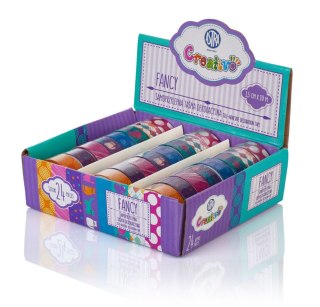 Taśma ozdobna Taśma dekoracyjny fancy disp.24szt. 15x10 [mm x m] mix Astra Creativo