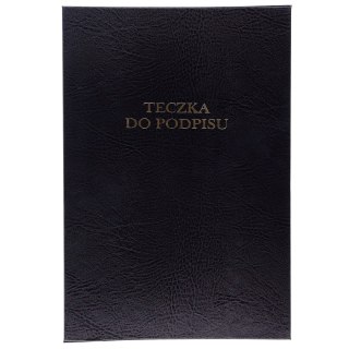 Teczka do podpisu A4 czarny 16k. Barbara (1822220)