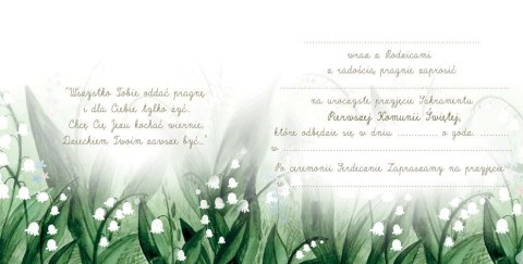 Zaproszenie KW Komunia KONWALIE Henry (5905701485499)