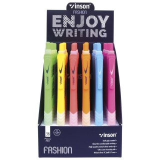 Długopis olejowy Fashion wkład niebieski 0,7mm Vinson (C4)