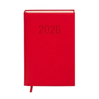 Kalendarz książkowy (terminarz) 2026 COLOROFIX DNS A5 Antra (CZERWONY)
