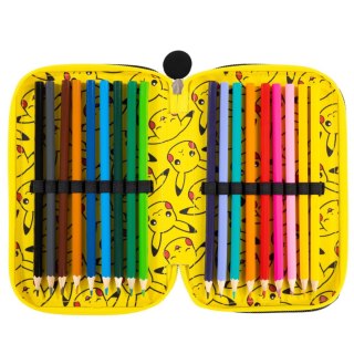 Piórnik POKEMON POTRÓJNY St.Majewski (z wyposażnieniem)