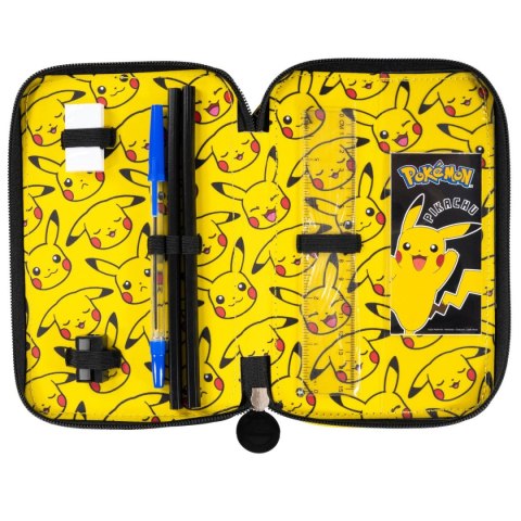 Piórnik POKEMON POTRÓJNY St.Majewski (z wyposażnieniem)