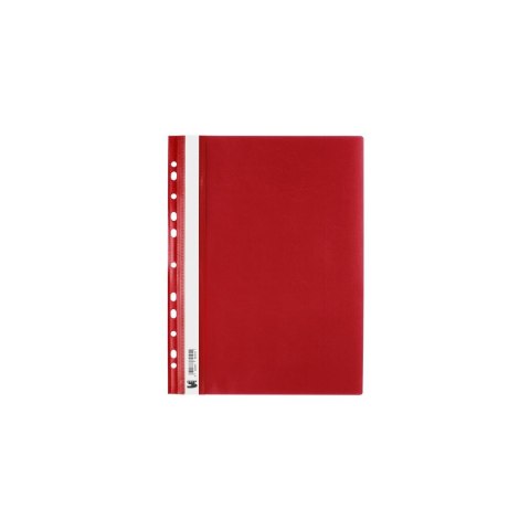 Skoroszyt sztywny zawieszany czerwony A4 czerwony PVC PCW 160mic. 150g Tres (SKWA4/CZER)