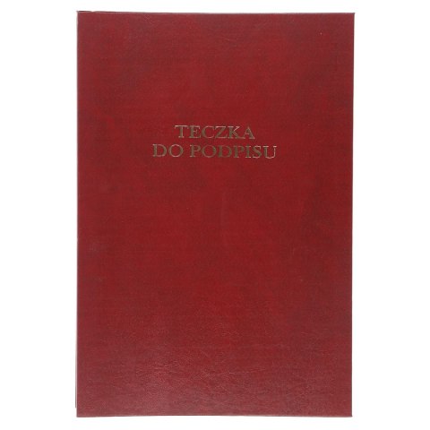 Teczka do podpisu A4 bordowy 8k. tektura pokryta folią Barbara (1822200)