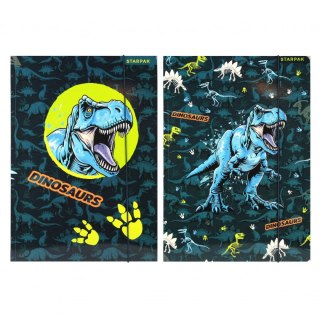 Teczka kartonowa na gumkę Dino A4 mix Starpak (559701)