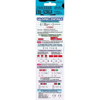 Zakładka do książki Ściąga ułamki zwykłe Henry (5905701482719)