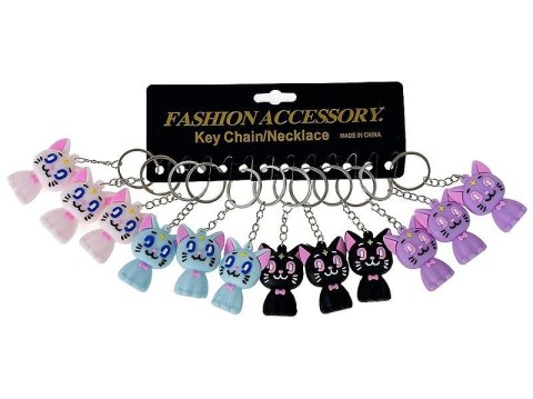 Brelok kotek, karta 12szt. Adar (603691)