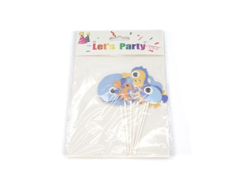 Dekoracja na tort topper rybki One Dollar (362307)