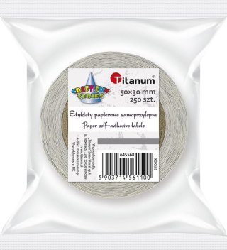 Etykieta samoprzylepna Craft-Fun Series na rolce, 4 kolory mix [mm:] 50x30 Titanum (25YQ-006)