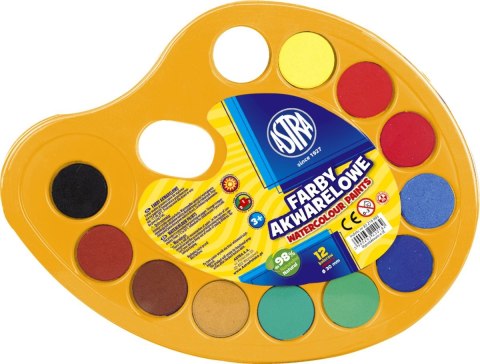 Farby akwarelowe 12 kolor. Astra