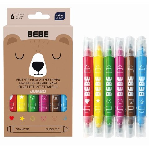 Flamaster BEBE FRIENDS 6 kol. Bebe