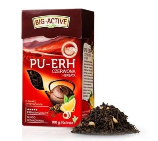 Herbata pu-erh liściasta z cytryną 100 g Big Active (94337)
