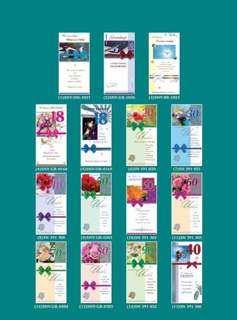 Kartka składana SatyNova SN / SNV DL [mm:] 230x122 Artis collage