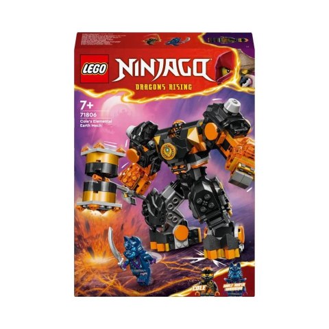 Klocki konstrukcyjne Ninjago Mech żywiołu ziemi Cole'a Lego (71806)