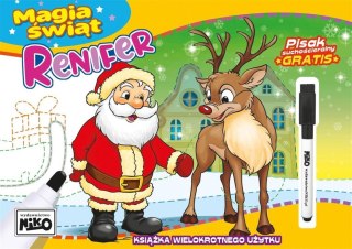 Książeczka edukacyjna magia świąt Renifer Niko