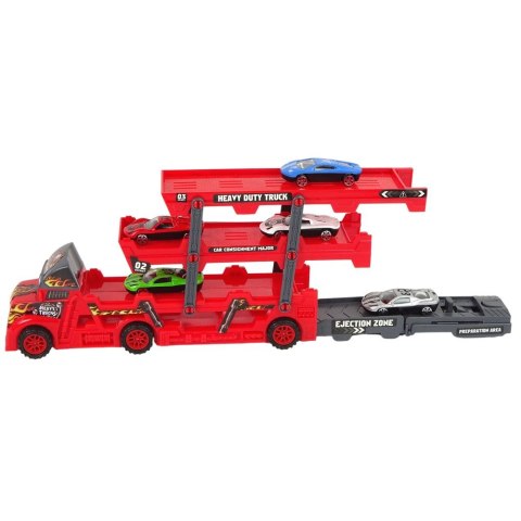 Laweta Duże Auto Truck Laweta Rozkładana 3- Piętrowa z Wyrzutnią Lean (12752)