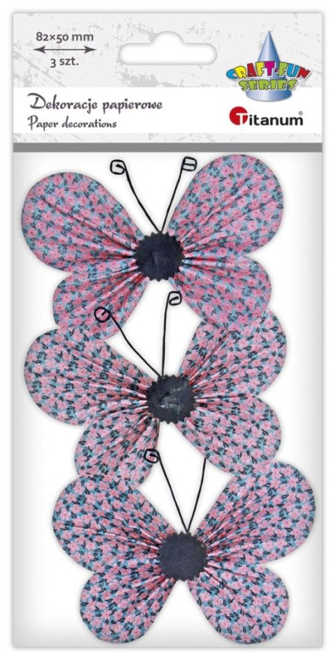 Ozdoba papierowa Craft-Fun Series motyle 3D Titanum (22YX0825-5B)