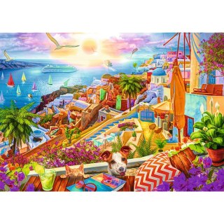 Puzzle Premium Plus Z wizytą na Santorini 1000 el. Trefl (10842)
