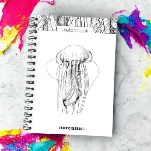 Blok artystyczny szkicownik meduza B5 120g 60k Narcissus