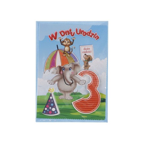 Kartka składana urodziny 1-5 lat B6 Top Graphic (5907786924894)