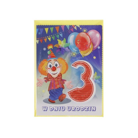 Kartka składana urodziny 1-5 lat B6 Top Graphic (5907786924894)