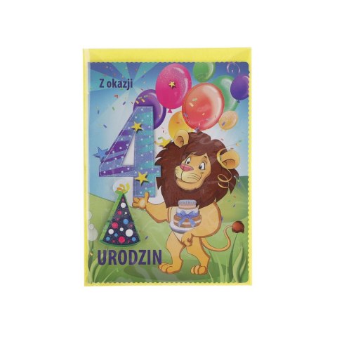 Kartka składana urodziny 1-5 lat B6 Top Graphic (5907786924894)