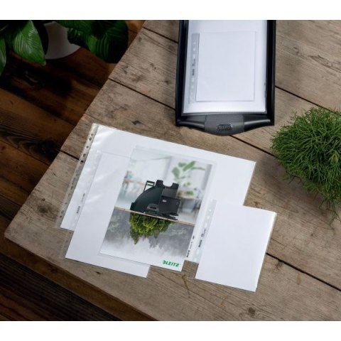 Ofertówka Re:cycle A4 kolor: przezroczysty typu U 130 mic. Leitz (40011003)