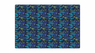 Podkład na biurko nadruk dinozaur granatowe plastik [mm:] 380x560 Biurfol (PSN-04-03)