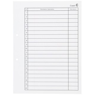 Przekładka alfabetyczna A4 biała 50k C Warta (1824-339-013)