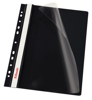 Skoroszyt wpinany A4 czarny folia Esselte (13588)