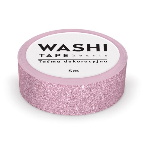 Taśma ozdobna taśma samoprzylepna HEARTS 5M 15x5 [mm x m] mix Interdruk (5902277325891)