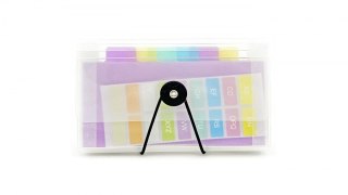 Teczka z przegródkami kolor: przejrzysty/mix 13 przegródek Biurfol (THP-S-01)