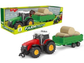 Traktor z przyczepą, światło, dźwięk, napęd na koło zam Adar (586956)