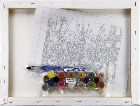 Zestaw kreatywny Malowanie po numerach 30x40cm Ptaszki Flamingo Line (FSY180)