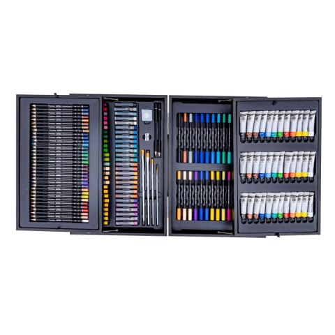 Zestaw kreatywny dla dzieci drewniana walizka Astra (602124001)