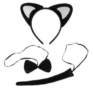 Akcesoria do kostiumów Komplet zwierzątka z ogonkiem - kot Arpex (SK8411)