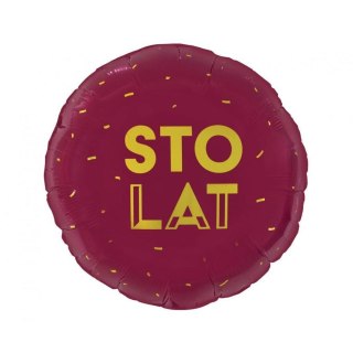 Balon foliowy Sto Lat (bordowy) 18cal Godan (FG-OSLB)