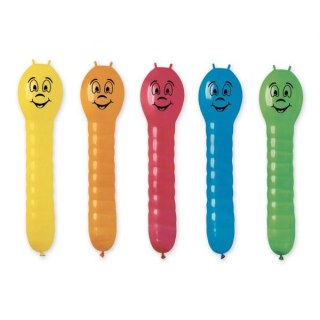 Balon gumowy Dżdżowniczki, 70 cm / 5 szt. mix 700mm Godan (GB/PG95)