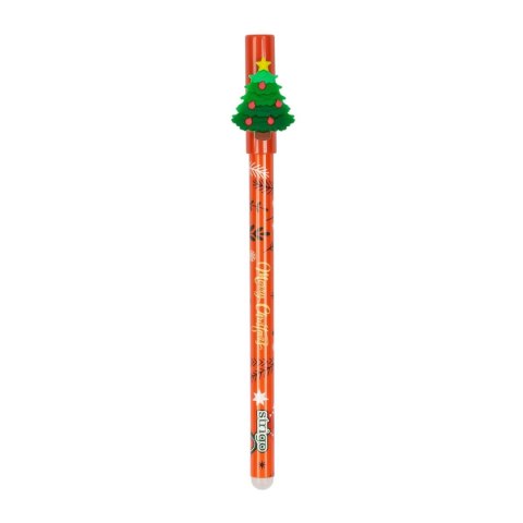 Długopis wymazywalny Chrisymas wymazywalny niebieski wkład niebieski 0,5mm Strigo (SSC200)