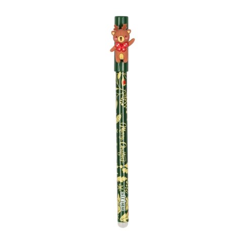 Długopis wymazywalny Chrisymas wymazywalny niebieski wkład niebieski 0,5mm Strigo (SSC200)