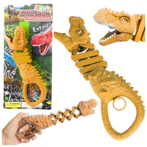 Gadżet Gryzący Dinozaur Chwytak Pistolet Brązowy Lean (23462)