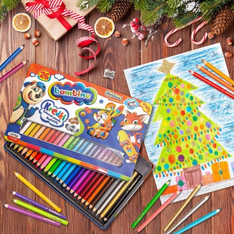 Kredki ołówkowe Bambino 26 kol. St.Majewski