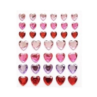 Kryształki samoprzylepne serca Argo (251138)