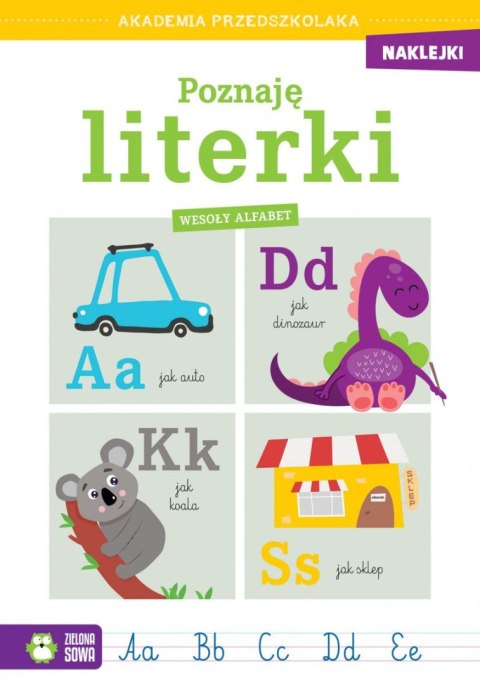 Książeczka edukacyjna Poznaję literki. Wesoły alfabet Zielona Sowa